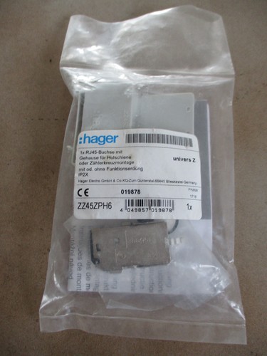 Hager zz45zph6 rj45 buchse mit - rj45,