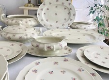 Edel Antik Art Déco Porzellan Tafelservice 11 Pers. Porzellan Krautheim US Zone