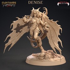 Dämon Klauen Kämpferin Lilith Tochter Tabletop Spiele wie D&D 5e in 32mm