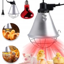 Wärmelampe für Tieraufzucht inkl. Infrarotlampe 250W & Schutzkorb Wärmestrahler