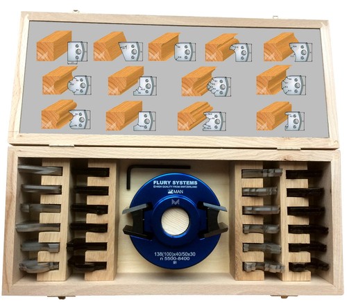 Flury profilmesserkopf satz - flury,
