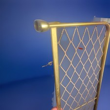 Wandgarderobe 50er Messingfarben -  Hutablage vintage Midcentury Art Deco Stil