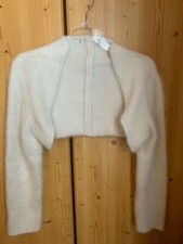 Bolero Hochzeit/Fest Cymbeline Ivory Angora Gr. M