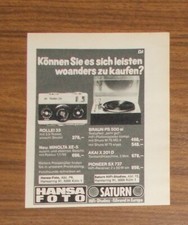 Seltene Werbung vintage BRAUN