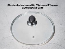 Glasdeckel 20cm universal Topf