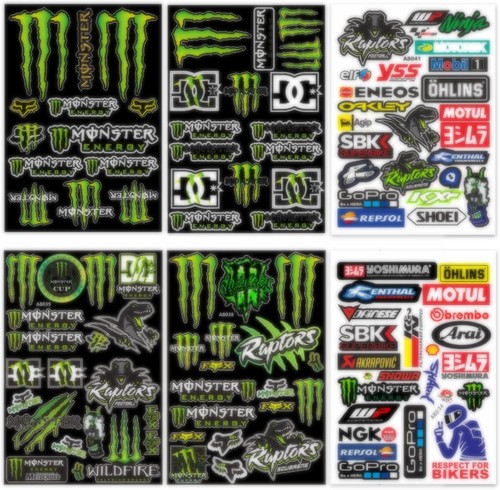 Energy motorrad aufkleber - 6x,