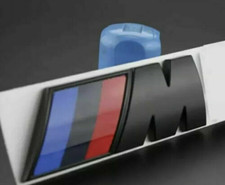 BMW M Emblem Aufkleber Heckklappe Schriftzug Schwarz Matt 29 x 88mm TOP!