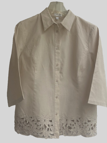 Bluse mit edler lochstickerei - mit,