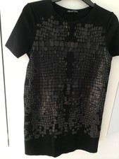 zara minikleid kleines schwarzes S schlangen print boho blogger business