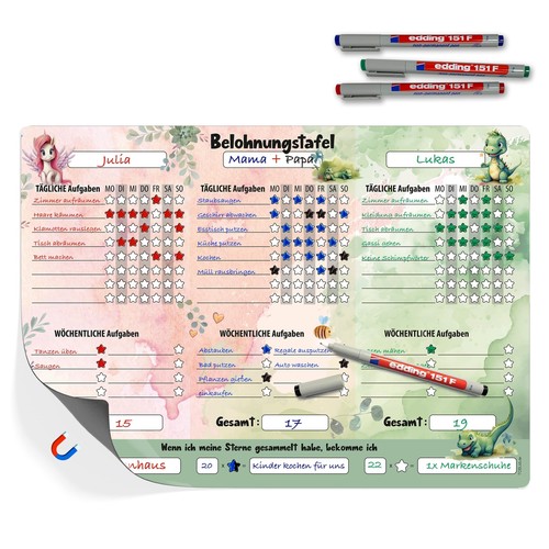 Aufgabenplaner belohnungstafel - aufgabenplaner,