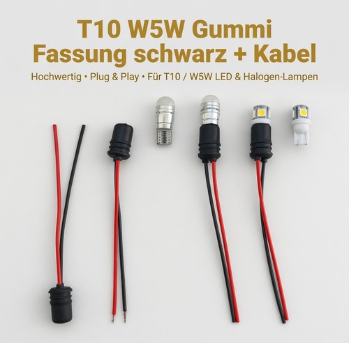 T10 w5w gummi fassung - t10,