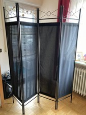 Paravent schwarz Raumteiler