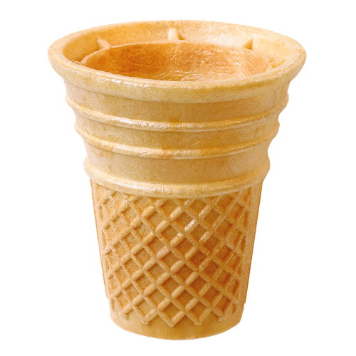 Waffelbecher lang 384 - stk, 64mm