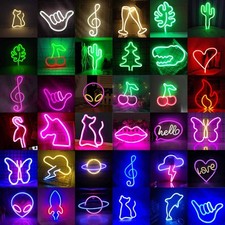 Neon LED Schild Nacht Licht Wand Deko Lampe Laden Beleuchtung Gaming Setup Kiosk