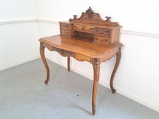 Damensekretär ANTIK Schreibmöbel Nussbaum massiv Rokoko Kunst 5