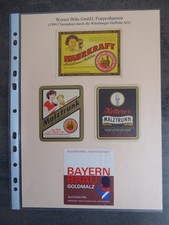 Bieretiketten, Bayern, Poppenhausen (Unterfranken), Werner Bräu GmbH
