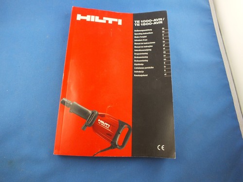 Anleitung hilti 1500 - anleitung, f