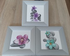 3 Bilder Blumen Feng Shui