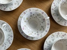 Kaffeeservice H&C Selb Bavaria Germany Heinrich Blumen Rosen weiß