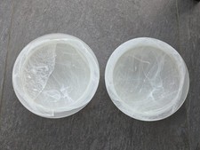 Alabaster Schale Weiß 2er Set