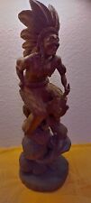 HOLZFIGUR  INDIANER MASSIV 73 CM