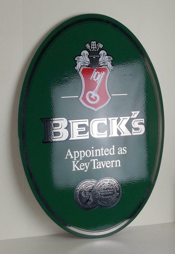 Becks bier emailleschild - becks,