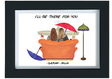 FRIENDS INSPIRED PERSONALISIERTER Druck. Friends Sofa, Central Perk FRIEND GIFT