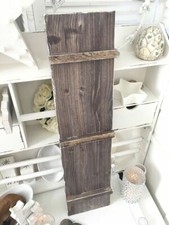 Landhaus Holzschild Nostalgie Hühnerleiter Klappladen Fensterladen Shabby braun