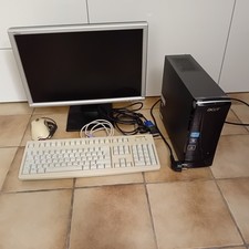 Kompletter PC Acer Aspire X3990 mit Monitor,Tastatur,Maus und alle Kabel zum Ans