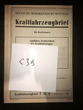 DDR Kfz Brief Trabant P 60 K