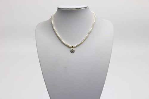 Perlenkette mit diamanten und - perlenkette,