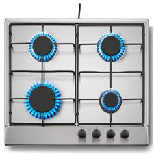 Gaskochfeld Edelstahl