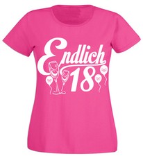 T-Shirt Prinzessin Endlich 18. Partyshirt, Geschenk,Happy Birthday, Geburtstag 1