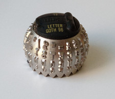 1x IBM 31513 Typen KUGELKOPF letter goth 96 Schrift 12 DEUTSCH GERMAN