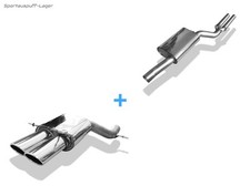 Fox Edelstahl Sportauspuff-Anlage Audi RS4 B5 2x106x71mm