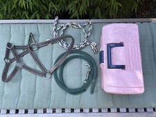 Putzkasten, zwei Stricks und ein Halfter