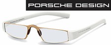 Porsche Design P 8801 C weiss/gold +1,0 bis +4,0 Lesebrille Computerbrille 
