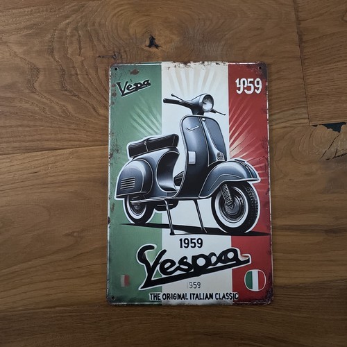Vespa blechschild 20x30cm - vespa,