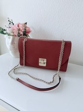 COCCINELLE Tasche Umhängetasche Schultertasche Leder Weinrot 