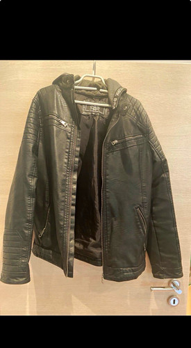 Herren leder bikerjacke - 89,