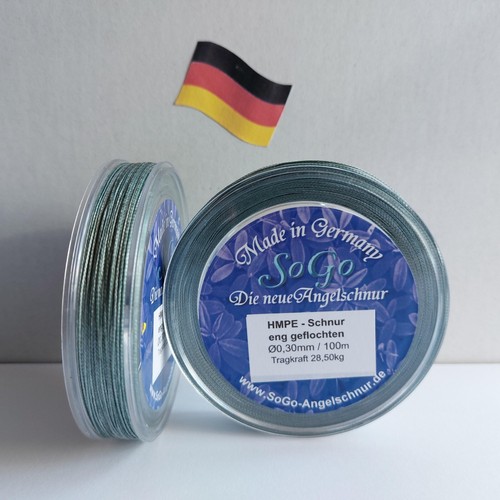 Angelschnur geflochten hmpe - angelschnur, geflochten/