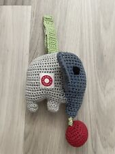 Franck Fischer Hänge Rassel Elefant,gehäkelt,Bio-Baumwolle,Hängerassel,Baby