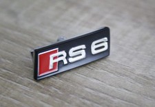 Plakette Original Audi RS6 Tuning Schriftzug für Lenkrad Emblem NEU!