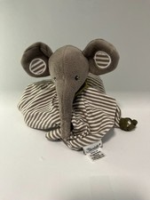 STERNTALER Schmusetuch Kuscheltuch Elefant EDDY Grau & Weiß 20cm x 20cm