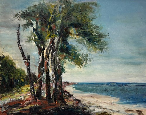 ölbild impressionist bäume - Ölbild,