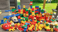 Lego Duplo Primo gr. Sammlung, 2 Flugzeuge, Fahrzeuge+Anhänger, Tiere, ca 3,7 kg