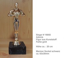 Sieger figur auf marmor - auf, 20m