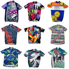 Bike Fahrrad Trikot Vintage 80er / 90er jersey diverse Muster und Größen Mix TK1