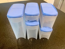 Tupperware Eidgenossen plus,hellblau 1x 2,2l; 1x1,6l;  2x 1l; 1x 350 ml