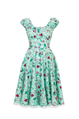 Hell bunny mittellanges kleid - hell,